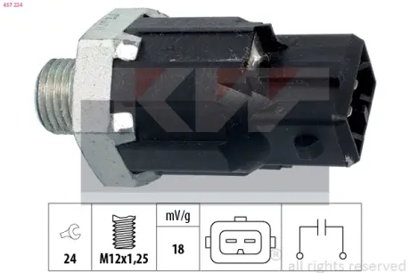 Ignition knock sensor. Датчик детонации KW 457224