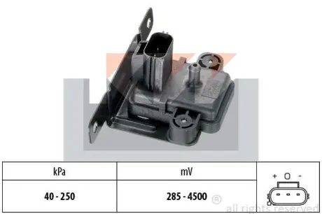 Intake manifold pressure sensor. Датчик абсолютного давления, впуск  KW 493058