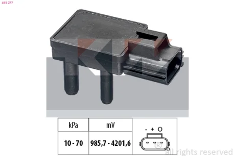 493 277 Датчик тиску вихлопних газів KW 493277