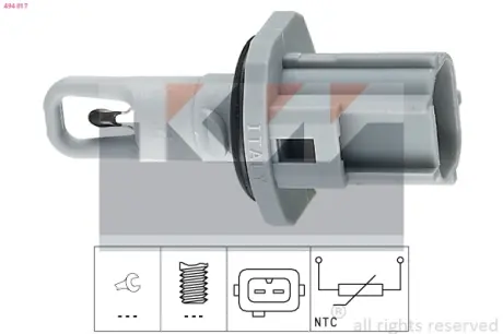 Coolant temperature sensor. Датчик температуры охлаждающей жидкости KW 494017