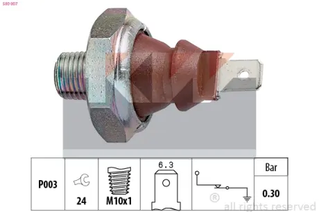 Oil pressure switch. Датчик давления масла KW 500007