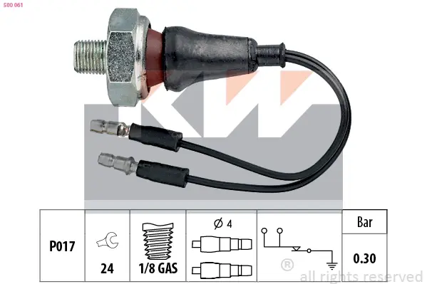 Oil pressure switch. Датчик давления масла KW 500061 (фото 1)
