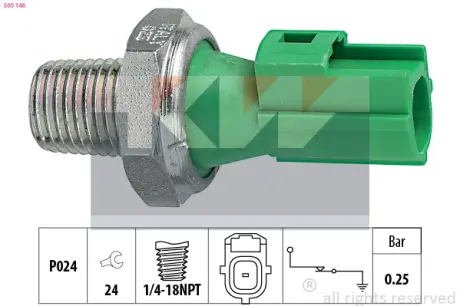 Oil pressure switch. Датчик давления масла KW 500146
