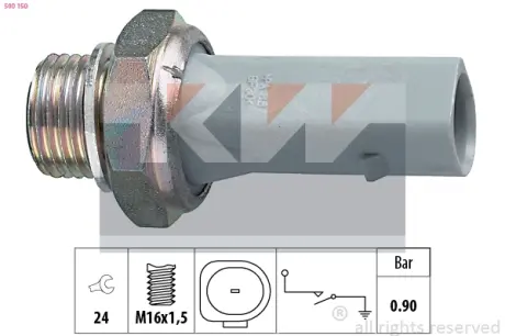 Oil pressure switch. Датчик давления масла KW 500150