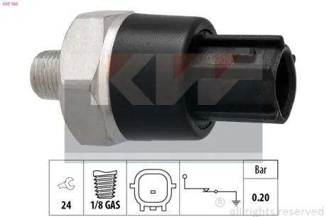 Oil pressure switch. Датчик давления масла KW 500166