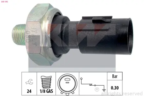 Oil pressure switch. Датчик давления масла KW 500195