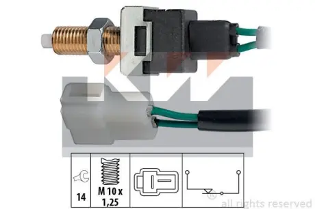 Brake light switch. Выключатель стоп сиганала KW 510022