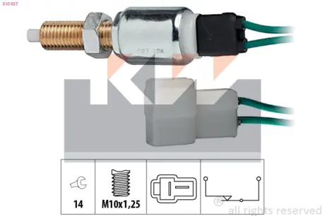 Brake light switch. Выключатель стоп сиганала KW 510027