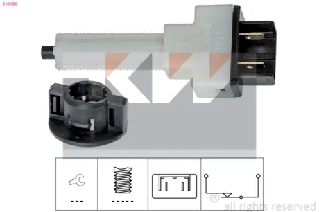 Brake light switch. Выключатель стоп сиганала KW 510080
