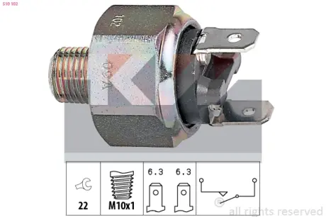 Brake light switch. Выключатель стоп сиганала KW 510102