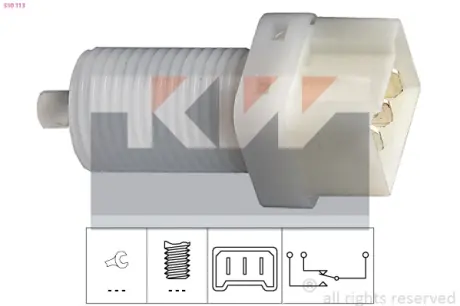 Brake light switch. Выключатель стоп сиганала KW 510113