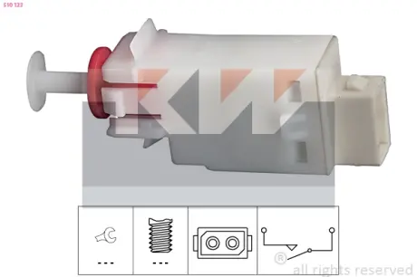 Brake light switch. Выключатель стоп сиганала KW 510123