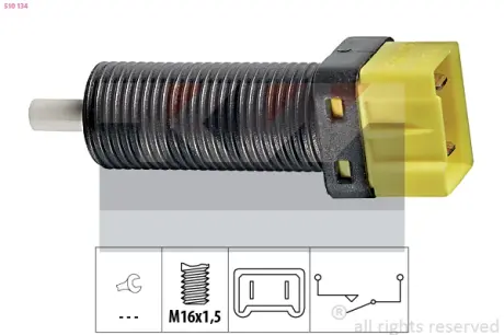 Brake light switch. Выключатель стоп сиганала KW 510134