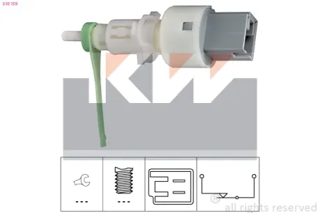 Brake light switch. Выключатель стоп сиганала KW 510159