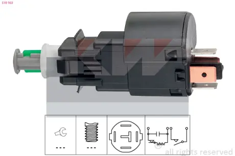 Brake light switch. Выключатель стоп сиганала KW 510163