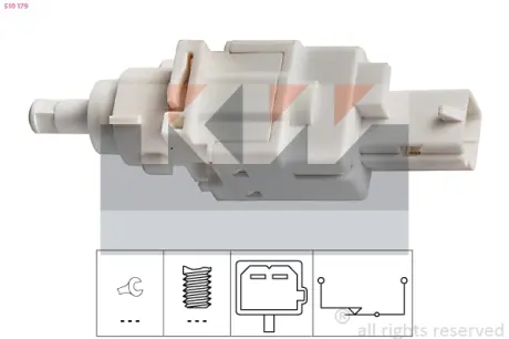 Brake light switch. Выключатель стоп сиганала KW 510179