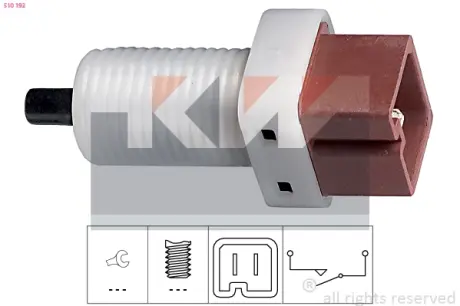 Brake light switch. Выключатель стоп сиганала KW 510192
