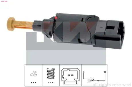 Brake light switch. Выключатель стоп сиганала KW 510194
