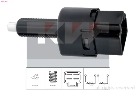 Brake light switch. Выключатель стоп сиганала KW 510202