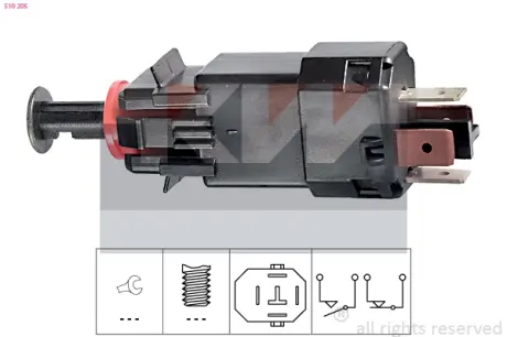 Brake light switch. Выключатель стоп сиганала KW 510205