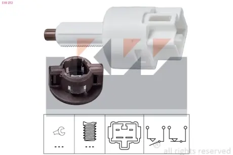 Brake light switch. Выключатель стоп сиганала KW 510212
