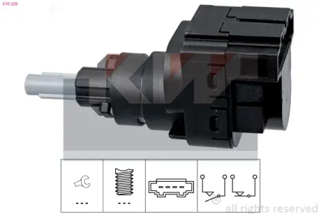 Brake light switch. Выключатель стоп сиганала KW 510228