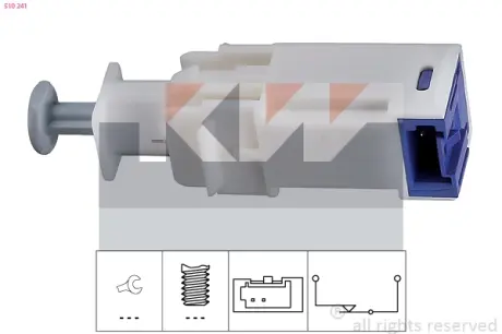 Brake light switch. Выключатель стоп сиганала KW 510241