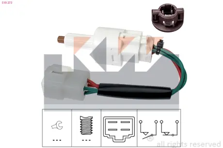 Brake light switch. Выключатель стоп сиганала KW 510273