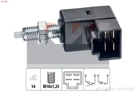 Brake light switch. Выключатель стоп сиганала KW 510294