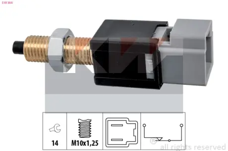 Brake light switch. Выключатель стоп сиганала KW 510304