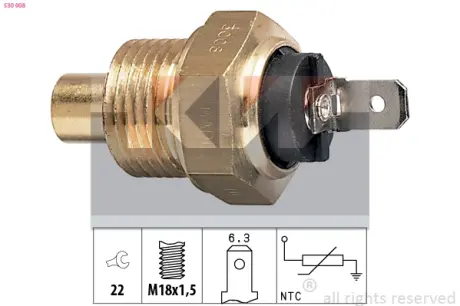 Coolant temperature sensor. Датчик температуры охлаждающей жидкости KW 530008