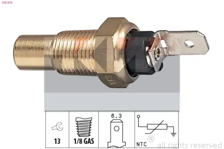 Coolant temperature sensor. Датчик температуры охлаждающей жидкости KW 530079
