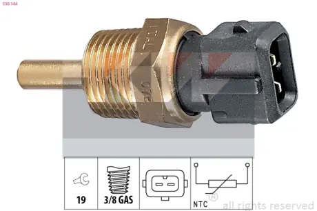 Coolant temperature sensor. Датчик температуры охлаждающей жидкости KW 530144