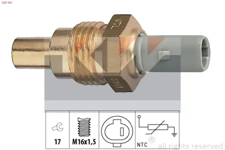 Coolant temperature sensor. Датчик температуры охлаждающей жидкости KW 530161