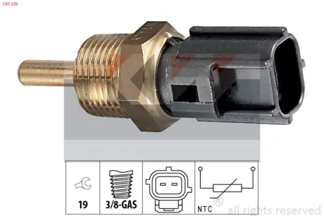 Coolant temperature sensor. Датчик температуры охлаждающей жидкости KW 530230