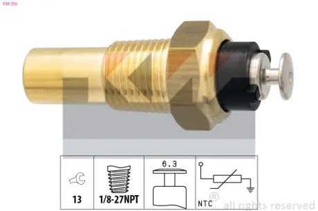 Coolant temperature sensor. Датчик температуры охлаждающей жидкости KW 530235