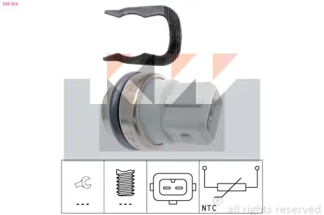 Coolant temperature sensor. Датчик температуры охлаждающей жидкости KW 530254