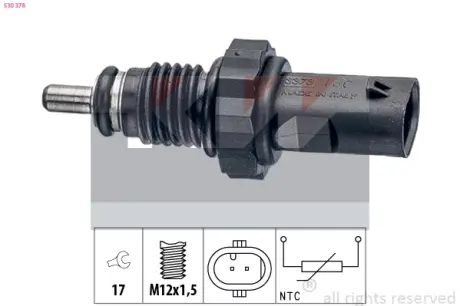 Coolant temperature sensor. Датчик температуры охлаждающей жидкости KW 530378