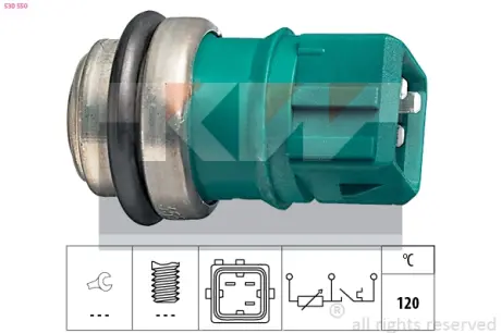 Coolant temperature sensor. Датчик температуры охлаждающей жидкости KW 530550
