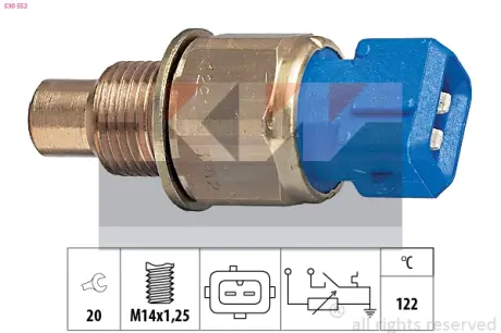 Coolant temperature sensor. Датчик температуры охлаждающей жидкости KW 530552