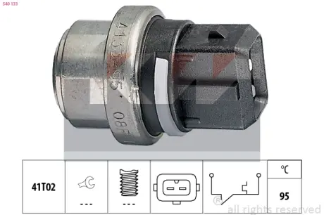 Coolant warning lamp temperature switch. Датчик сигнальной лампы охлаждающей жидкости KW 540133