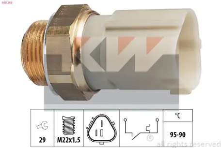 Radiator fan temperature switch. Датчик температуры вентилятора охлаждающей жидкости KW 550262
