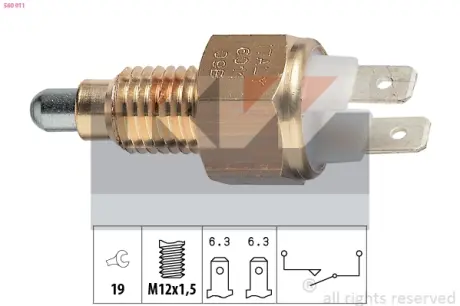 Reverse light switch. Выключатель фонаря заднего хода KW 560011