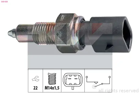 Reverse light switch. Выключатель фонаря заднего хода KW 560038