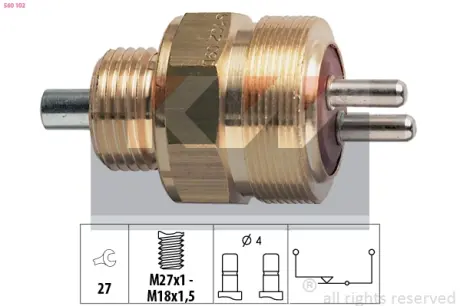 Reverse light switch. Выключатель фонаря заднего хода KW 560102