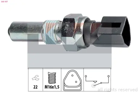 Reverse light switch. Выключатель фонаря заднего хода KW 560107
