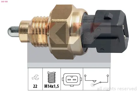 Reverse light switch. Выключатель фонаря заднего хода KW 560108