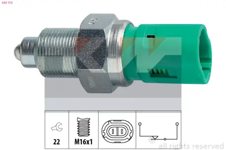 Reverse light switch. Выключатель фонаря заднего хода KW 560114