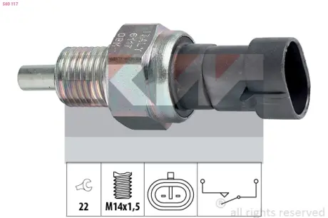 Reverse light switch. Выключатель фонаря заднего хода KW 560117