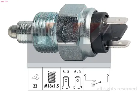 Reverse light switch. Выключатель фонаря заднего хода KW 560133